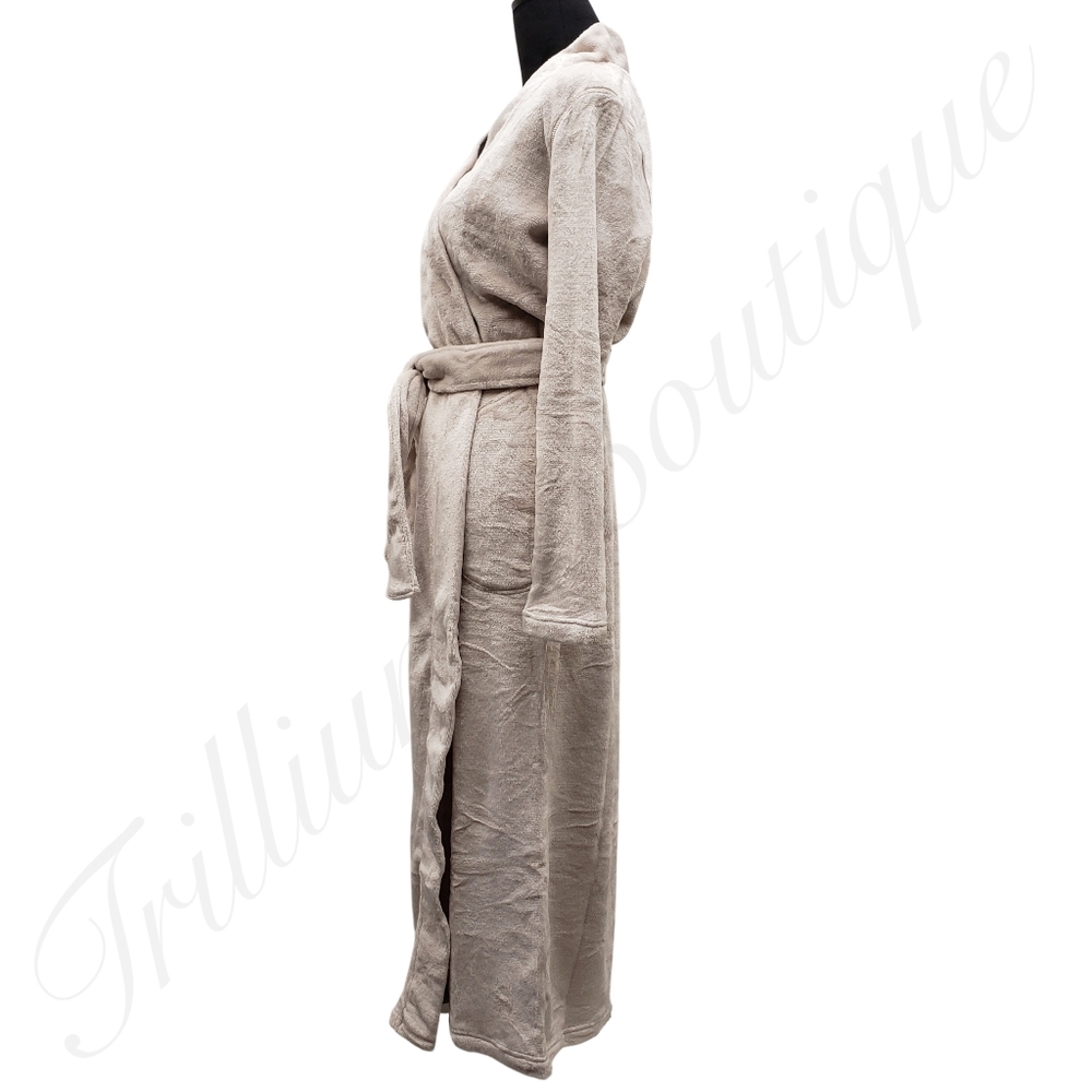 UGG Women's Marlow Double-Face Fleece Robe Moonbeam NEW Fall Winter - Picture 7 of 8